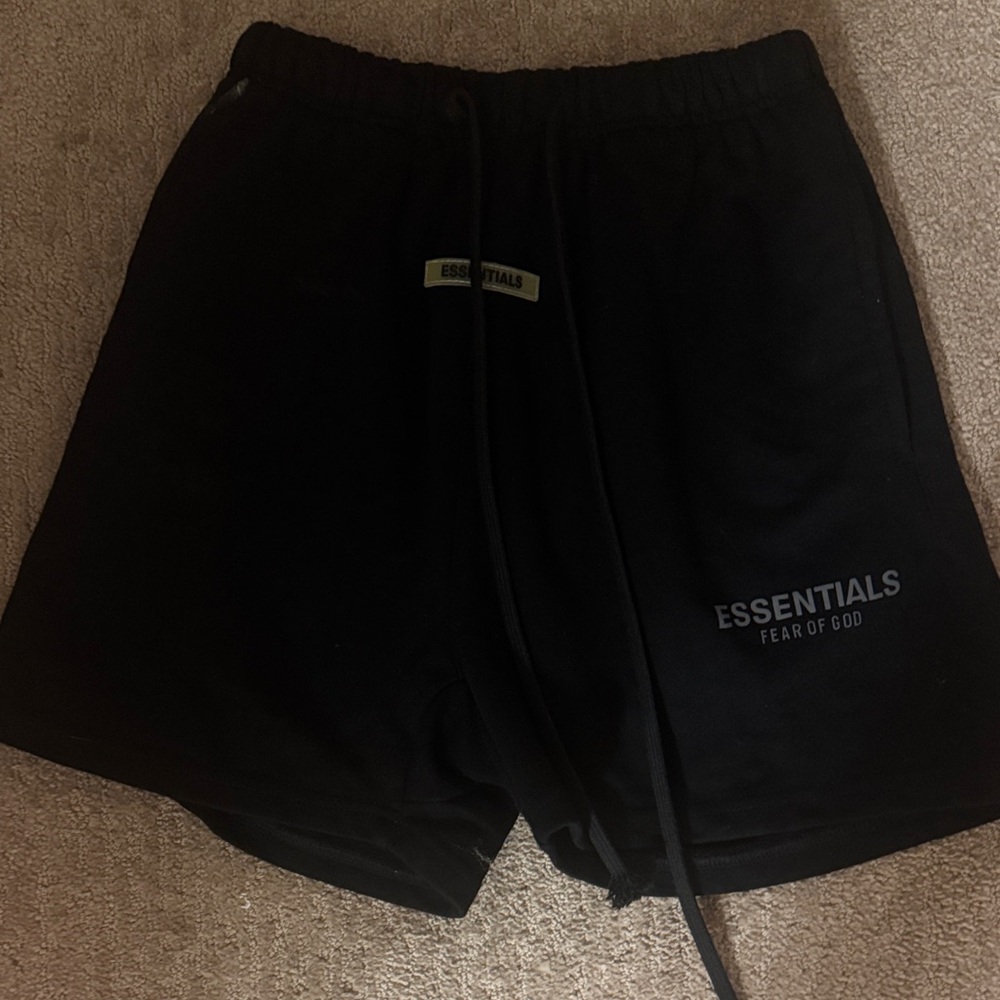 Essentials Black Athletic Men's Shorts
